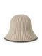 stripe-detail knitted bucket hat